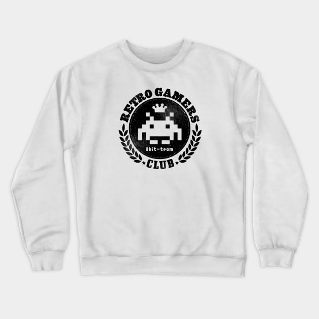 Retro Gamers Club Crewneck Sweatshirt by hypokondriak